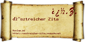Ösztreicher Zita névjegykártya